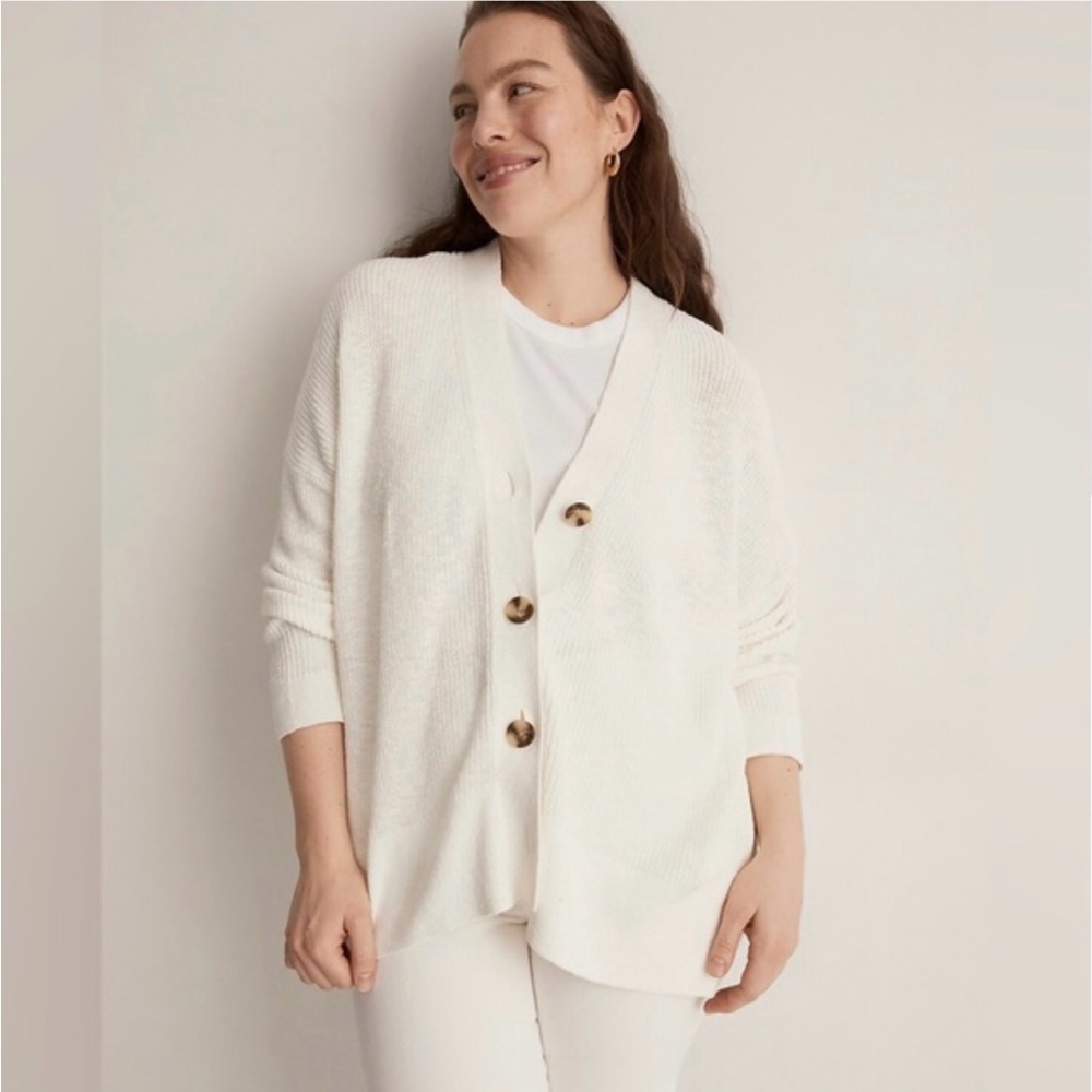 Madewell Cardigan Texture Sweater - Picture 4 of 9